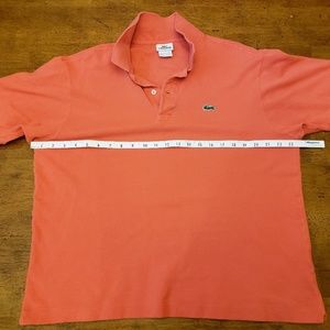 Lacoste Men's Salmon Polo Size 6